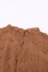 Ruffled Sleeve Swiss Dot T-Shirts
